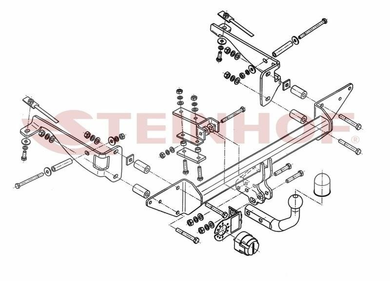 Hak holowniczy Steinhof Honda Accord VII Kombi 2003-2008