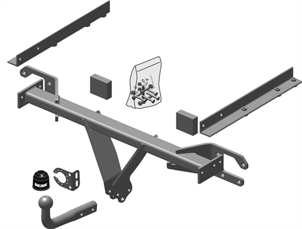 Hak holowniczy Brink Subaru Outback (BR) 2009-2014