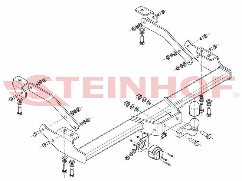 Hak holowniczy Steinhof Opel Vivaro B 2014-