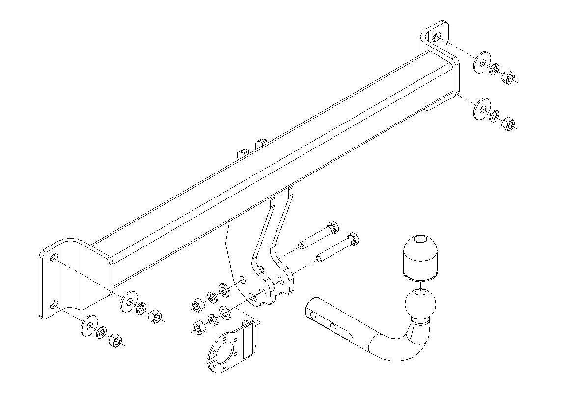 Hak holowniczy Autohak BMW X3 E83 01.2004-10.2010