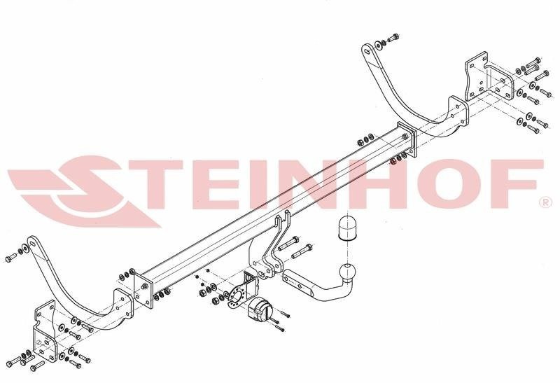 Hak holowniczy Steinhof Citroen C5 II Tourer 2008-2017