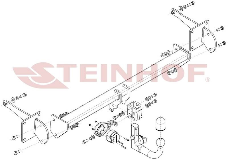 Hak holowniczy Steinhof VW Caddy V 2020-