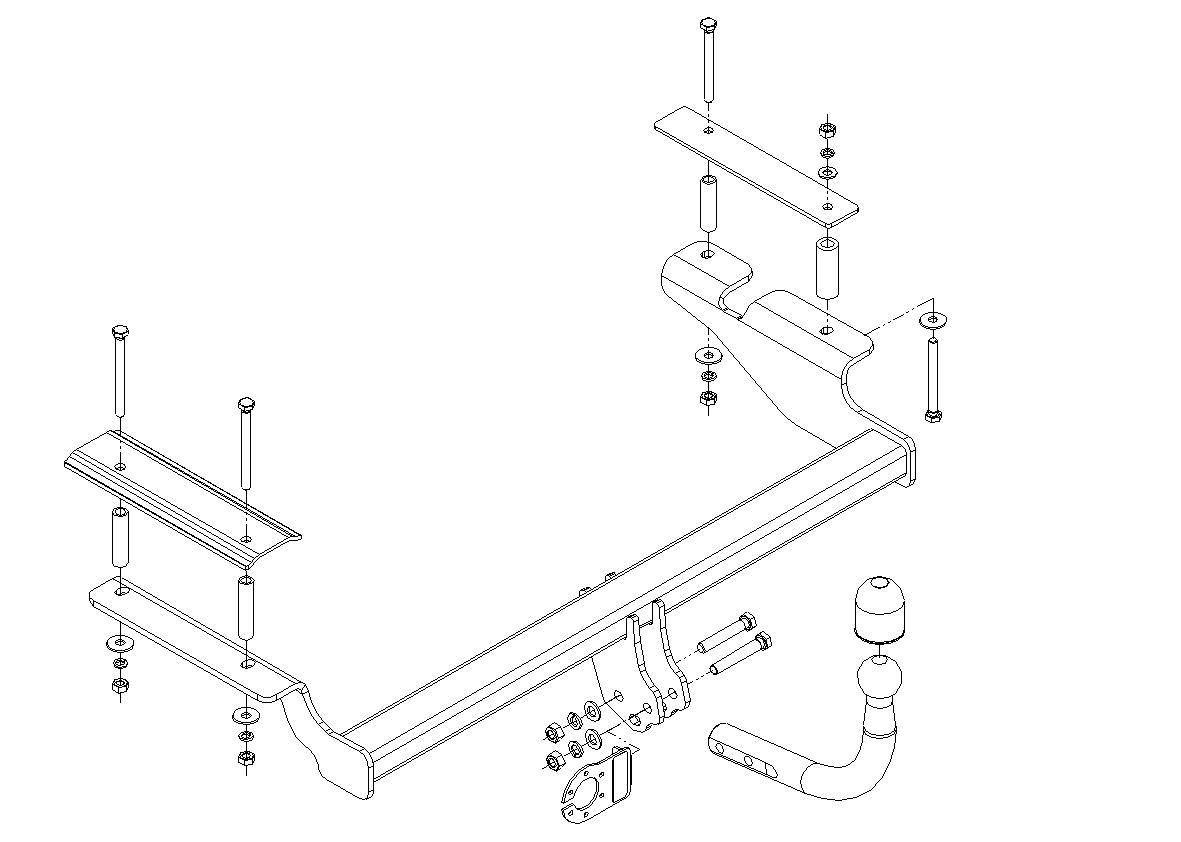 Hak holowniczy Autohak Chevrolet Aveo Hatchback 04.2008-06.2011