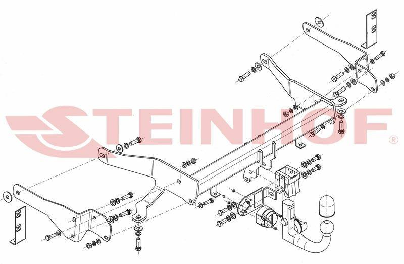 Hak holowniczy Steinhof Chevrolet Captiva 2013-