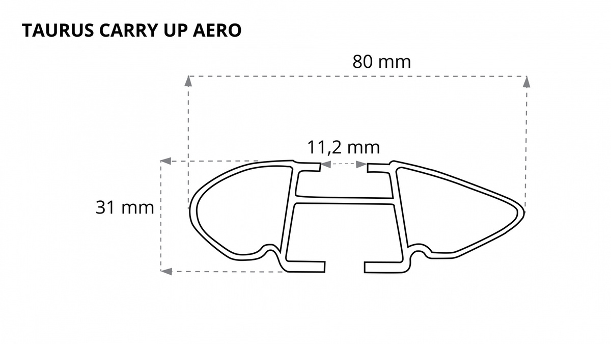 Bagażnik dachowy Taurus Chevrolet Aveo Sedan 2011-