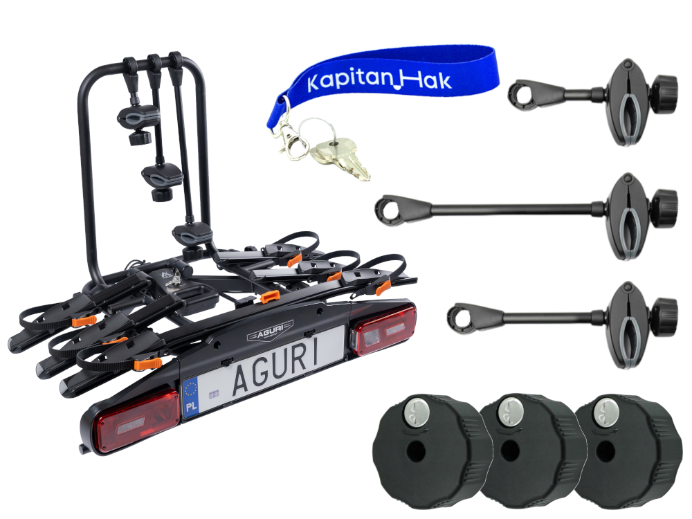 Bagażnik rowerowy Aguri Active Bike Pro 3 BL - 53003