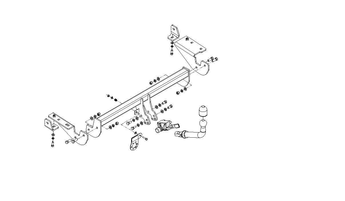 Hak holowniczy Autohak Peugeot 307 SW 2002-2008