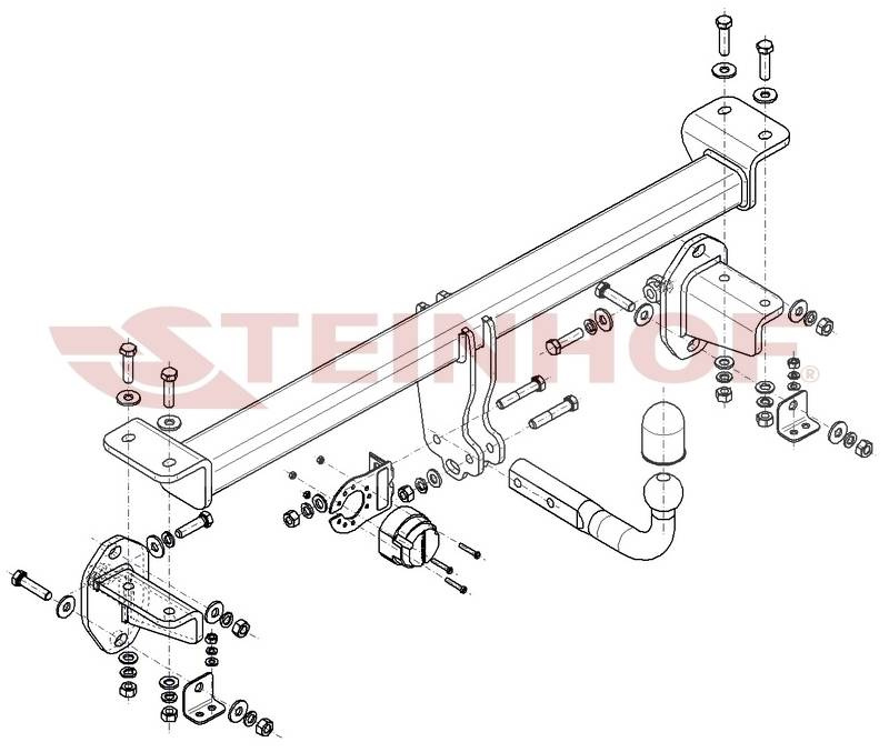 Hak holowniczy Steinhof Mercedes GLC C253 2016-
