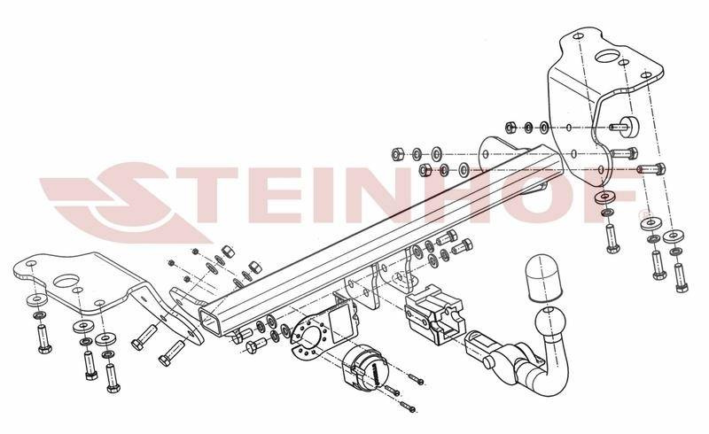 Hak holowniczy Steinhof Toyota Auris 2007-2012