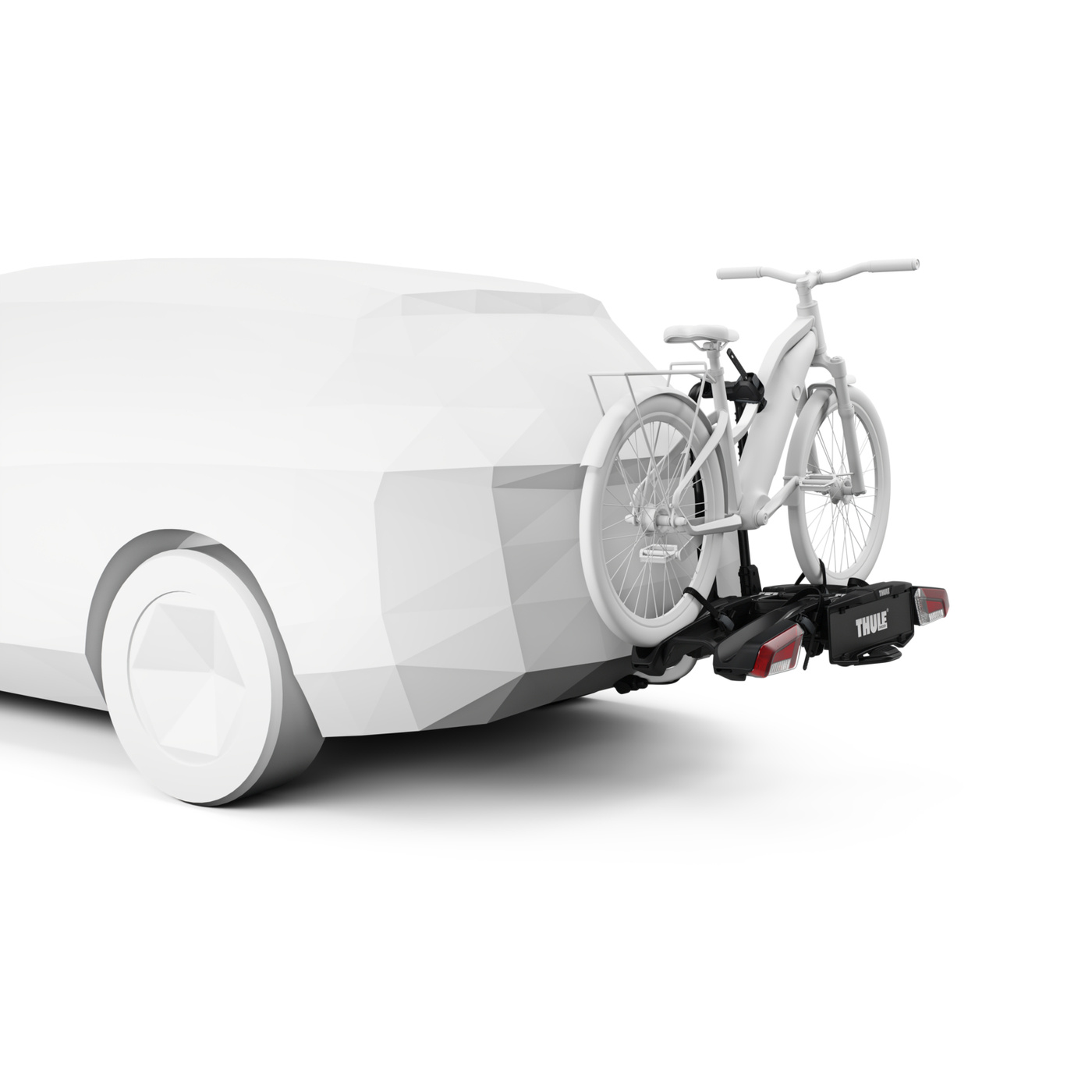 Bagażnik rowerowy z boxem 300l na hak Thule EasyFold 3 944100 + Onto 2