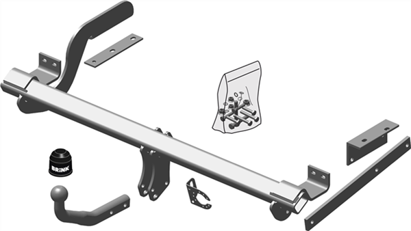 Hak holowniczy Brink Peugeot 3008 2009-2017