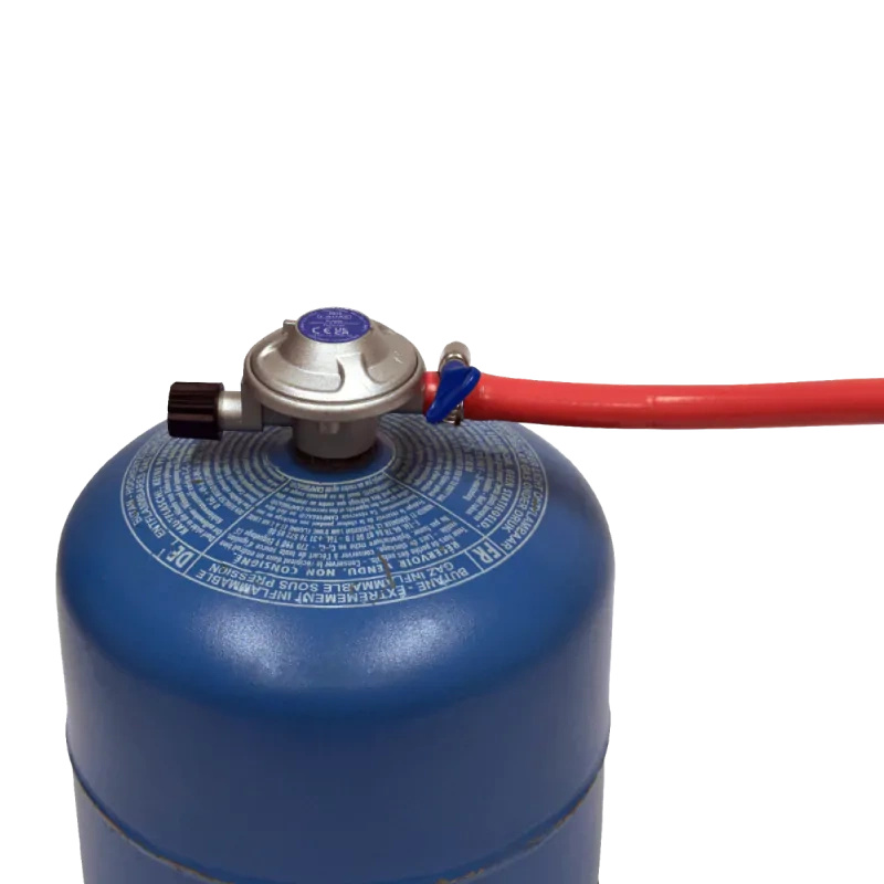 Uniwersalny regulator gazu Campingaz 30 mBar z wężem 100 cm i zaciskami