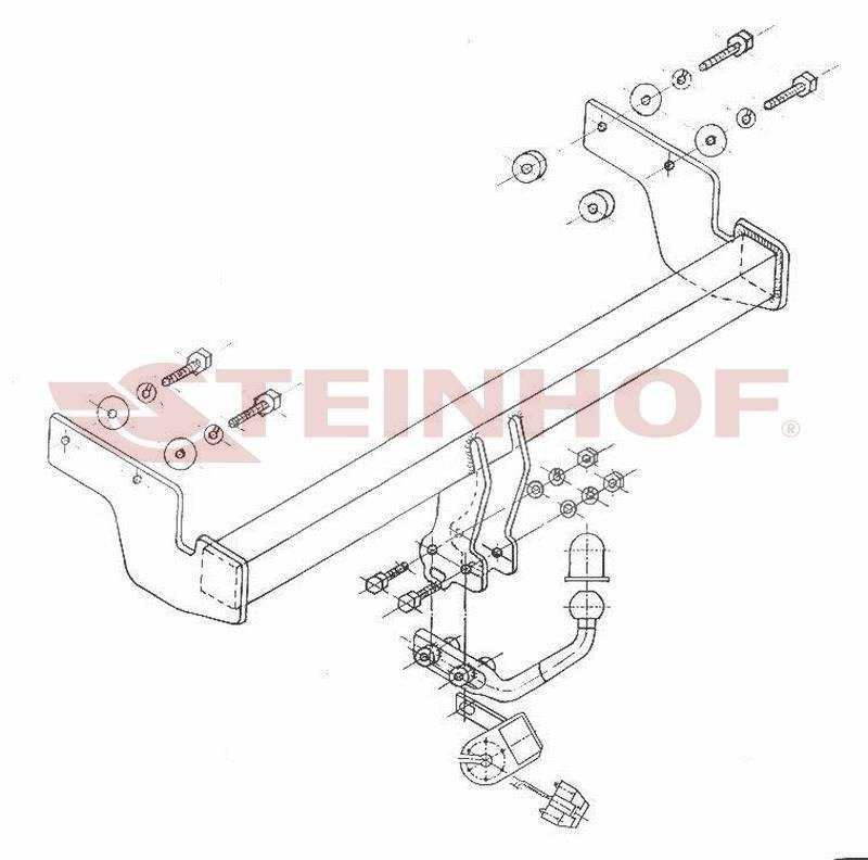 Hak holowniczy Steinhof Hyundai Getz 2002-10.2005