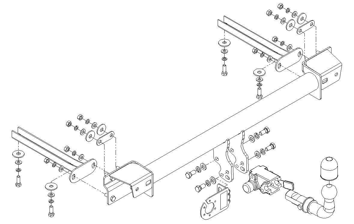 Hak holowniczy Autohak B01A
