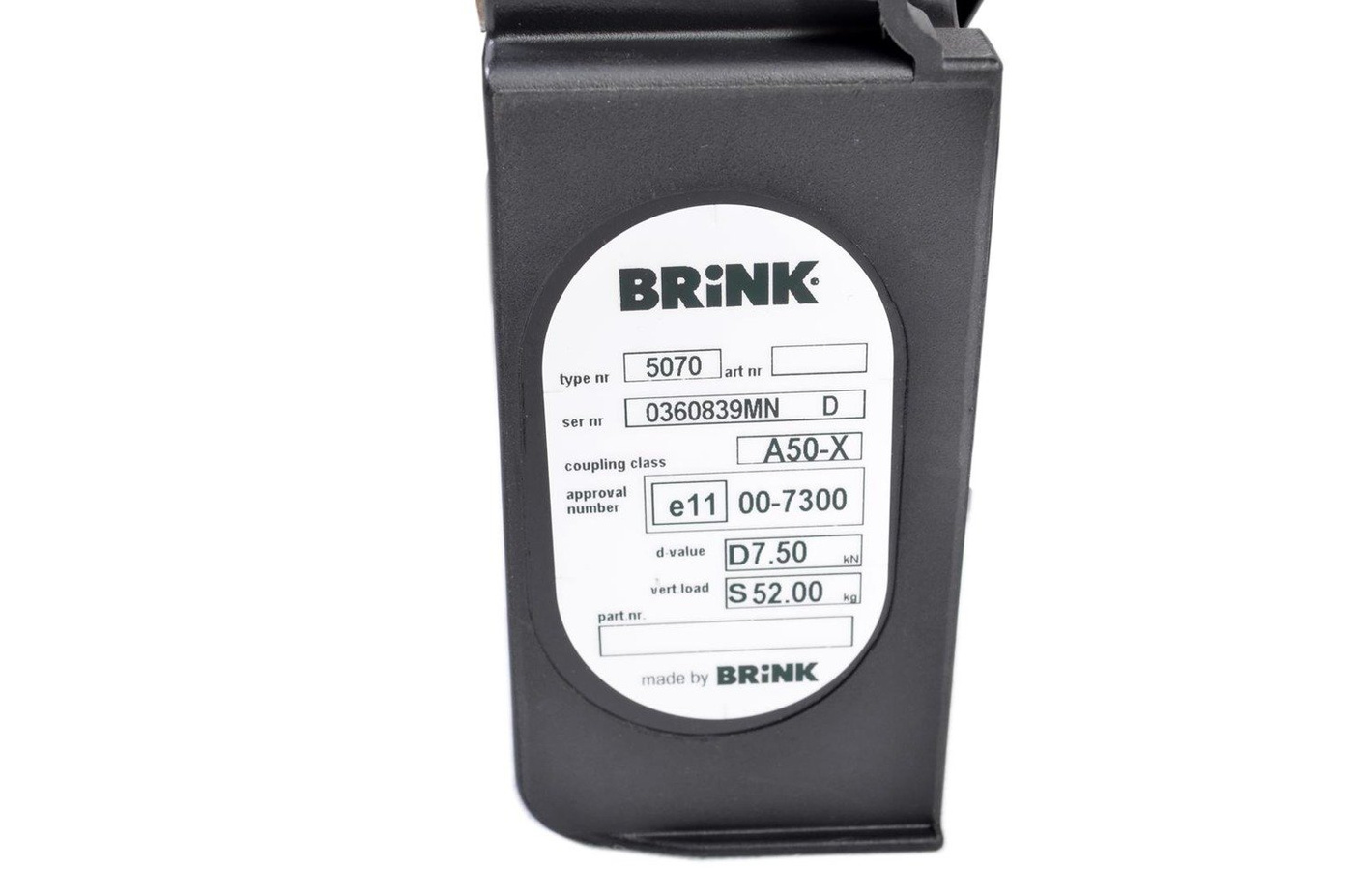 Hak holowniczy Brink 507000