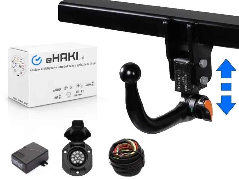 Hak holowniczy wypinany ARAGON + Wiązka 13PIN | Mazda CX-3 2015-2022