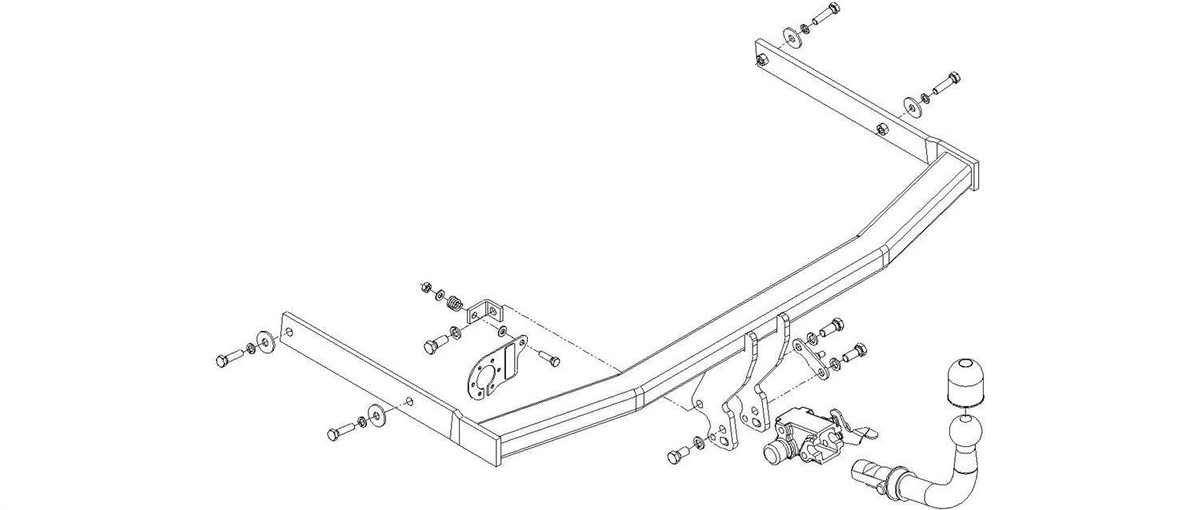 Hak holowniczy Autohak VW Jetta V 2005-2010