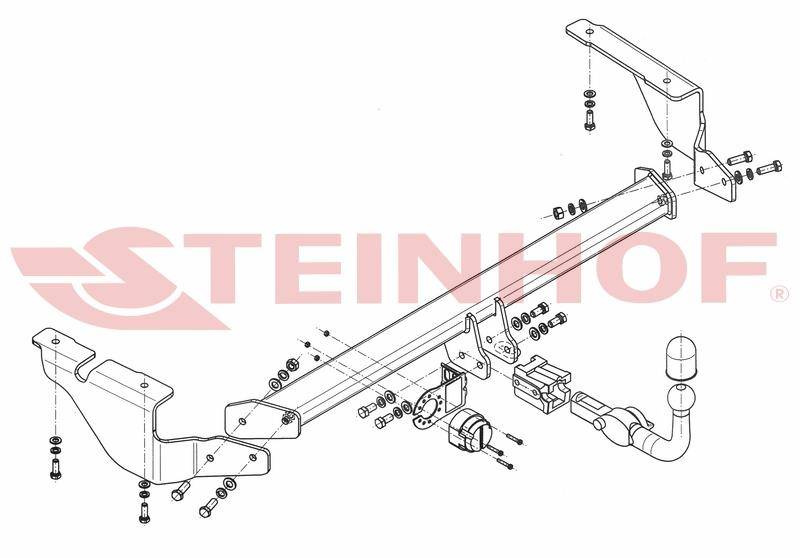Hak holowniczy Steinhof Citroen C5 Kombi 2001-2008