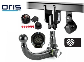 Wypinany pionowo hak holowniczy ORIS Volkswagen VW Tiguan I 2007-2018 + Moduł 13PIN