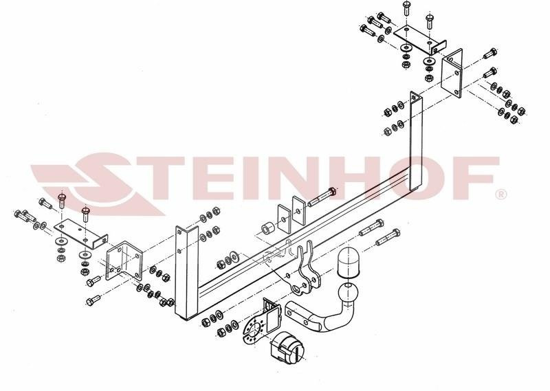 Hak holowniczy Steinhof Nissan Pixo 2009-2013