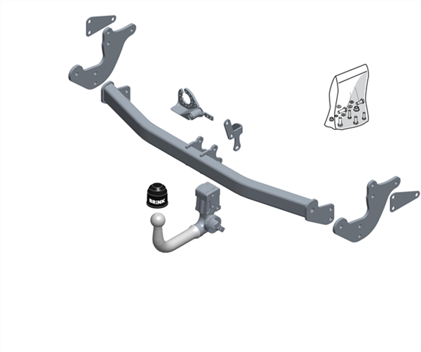 Hak holowniczy Brink Mercedes V-Klasa W447 2015-