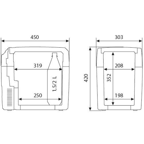 Lodówka Termoelektryczna Dometic TCX21 TropiCool  9600013320