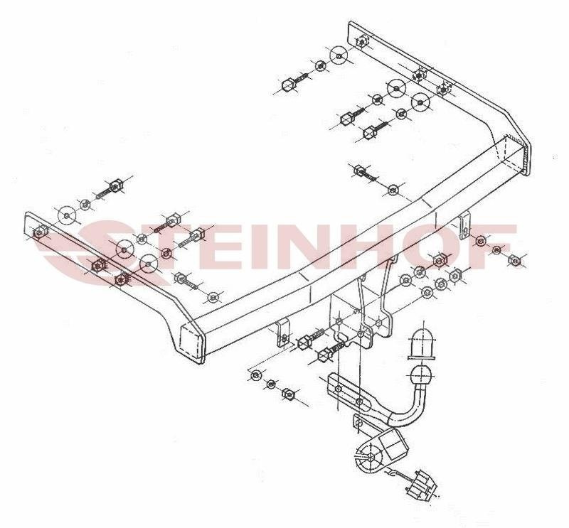 Hak holowniczy Steinhof Volkswagen Sharan I FL 05.2000-08.2010