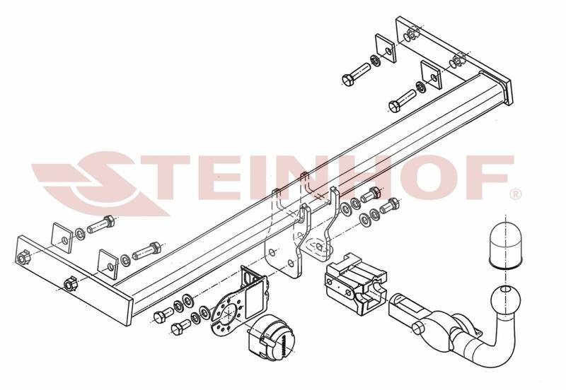 Hak holowniczy Steinhof Volvo V40 2012-