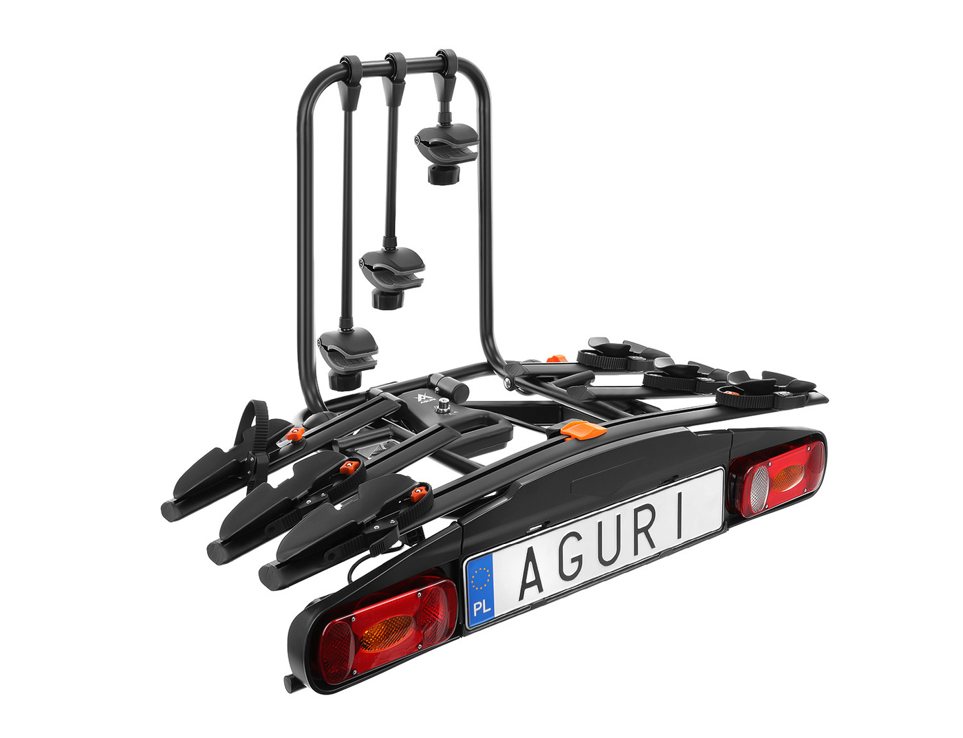 Bagażnik rowerowy na hak Aguri Active Bike 3 | 4 rowery + Smycz KapitanHak