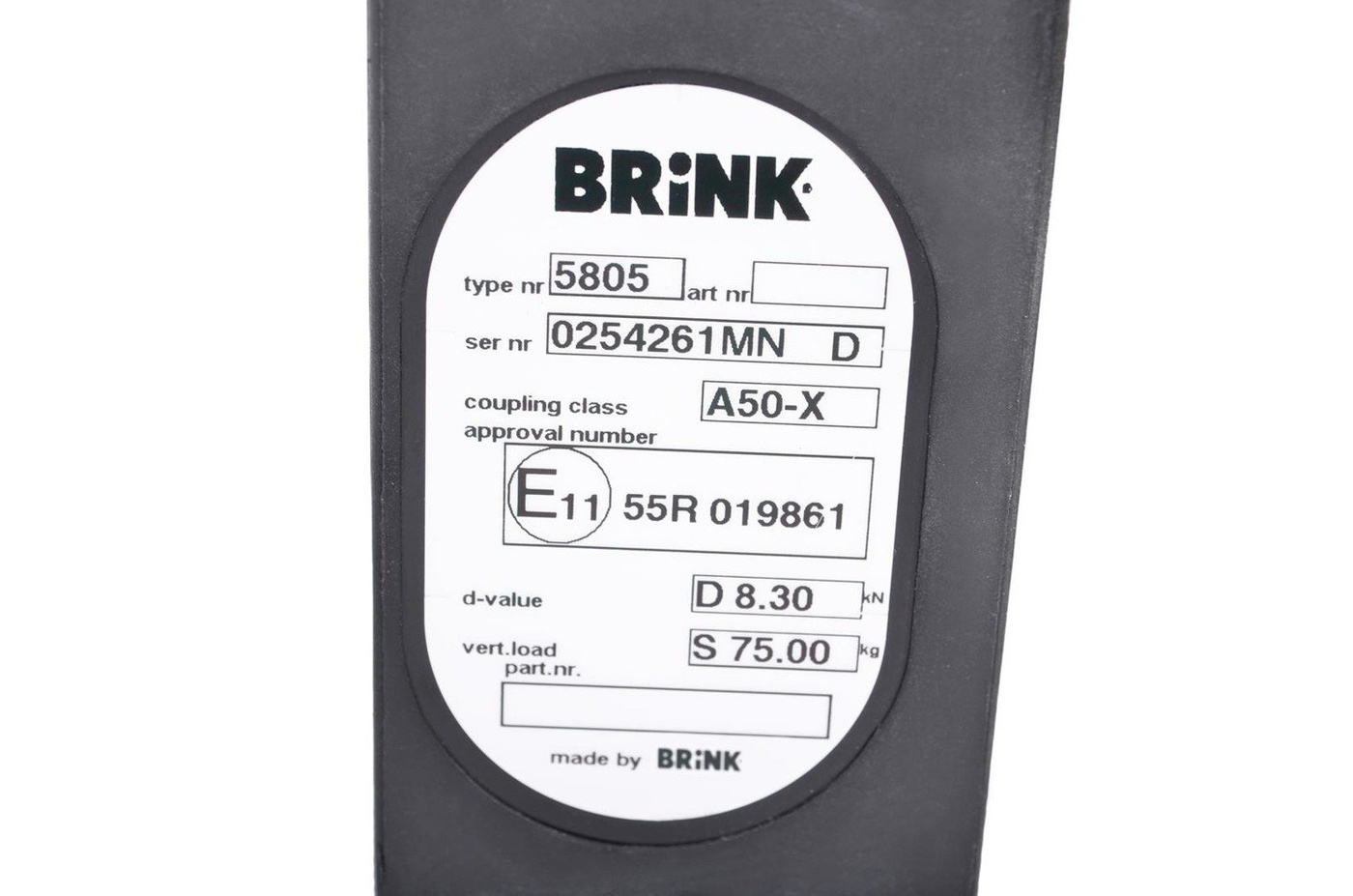 Hak holowniczy Brink 580500