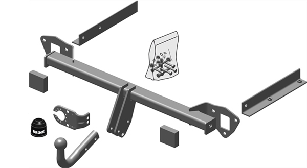 Hak holowniczy Brink 508600