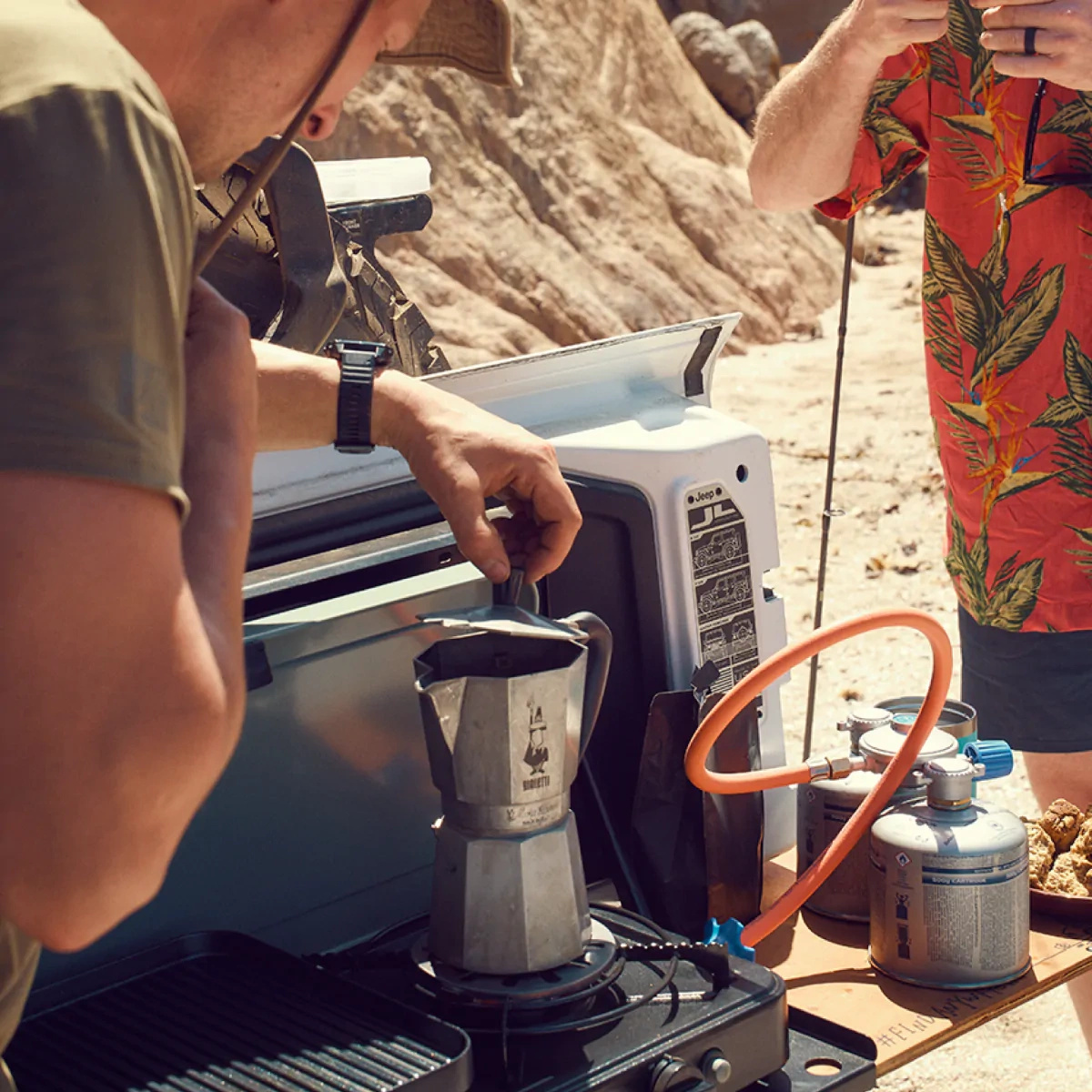 Coffee Pot Stand stojak pod zaparzacz do grilli 2 Cook, Safari i Glamp Chef