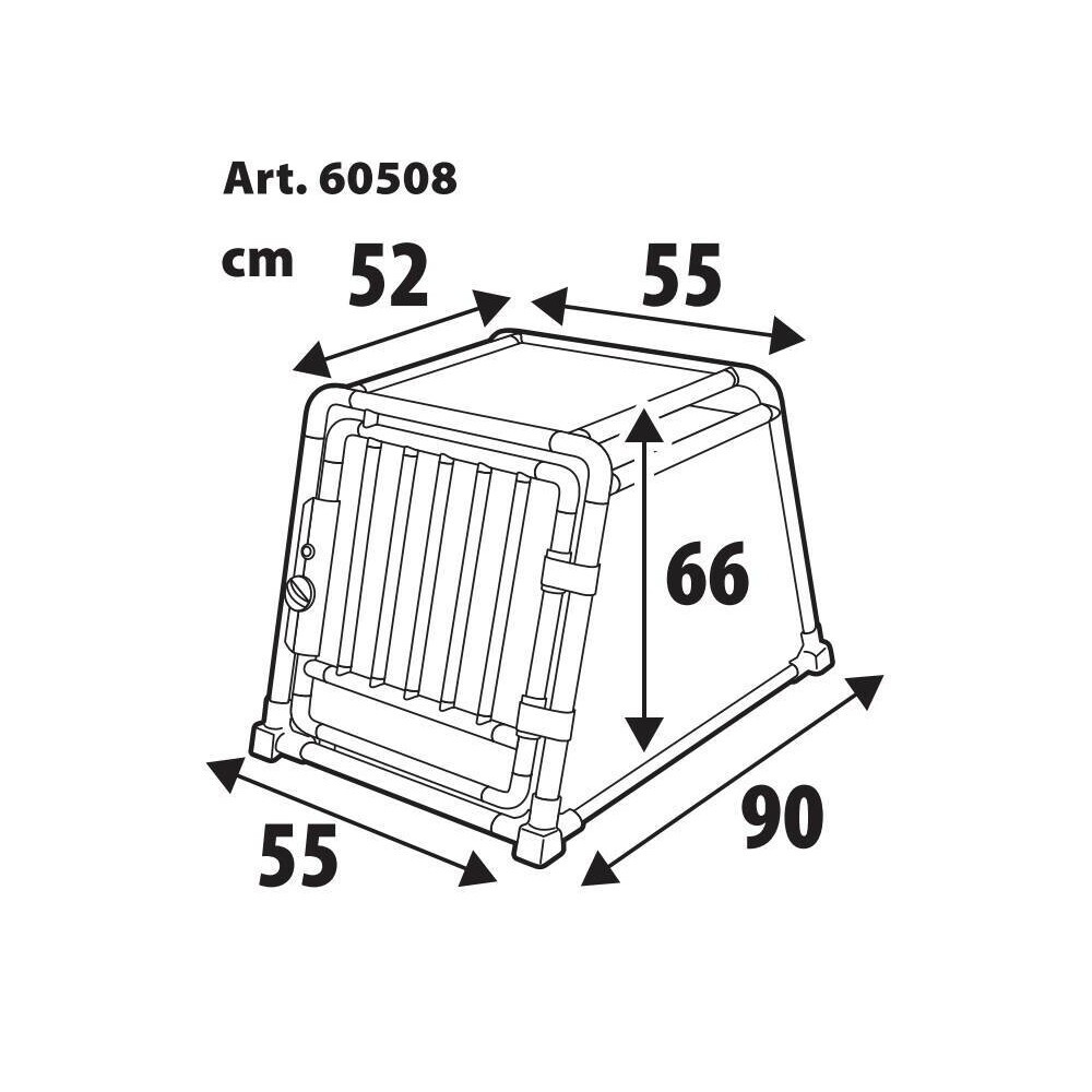 Klatka dla psa Lampa Dog Travel Cage 60508 Type 8 - 55 x 90 x H 66 cm