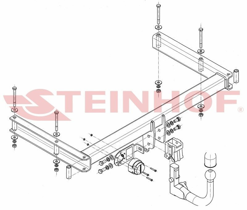 Hak Holowniczy Audi A4 B8 Sedan 2007-2015