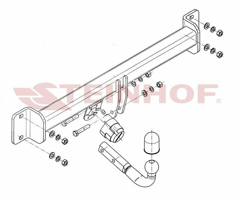 Hak holowniczy Steinhof BMW X3 E83 2004-2010