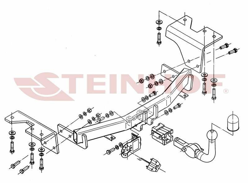 Hak holowniczy Steinhof Toyota Verso 2009-
