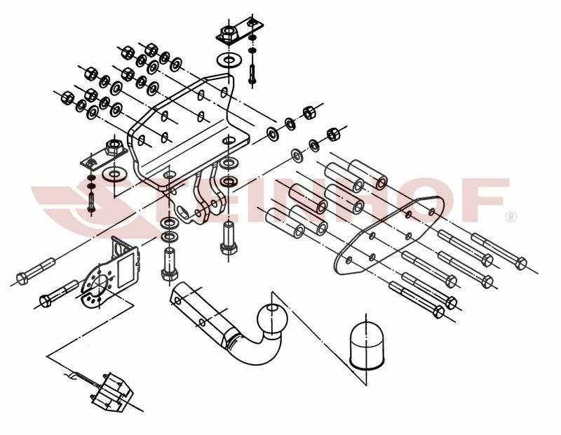 Hak holowniczy Steinhof Lexus LX 570 2008-