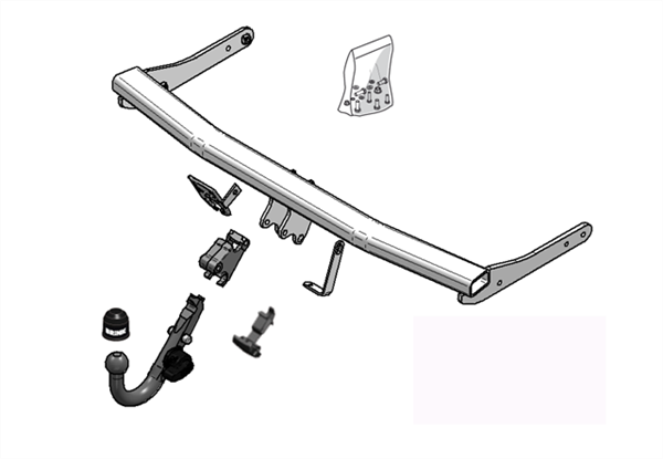 Hak holowniczy Brink VW Passat B6 Sedan 2005-2010