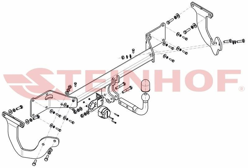 Hak holowniczy Steinhof Citroen Jumpy III L1/L2/L3 2016-