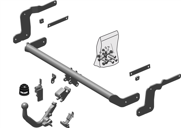 Hak holowniczy Brink 658000