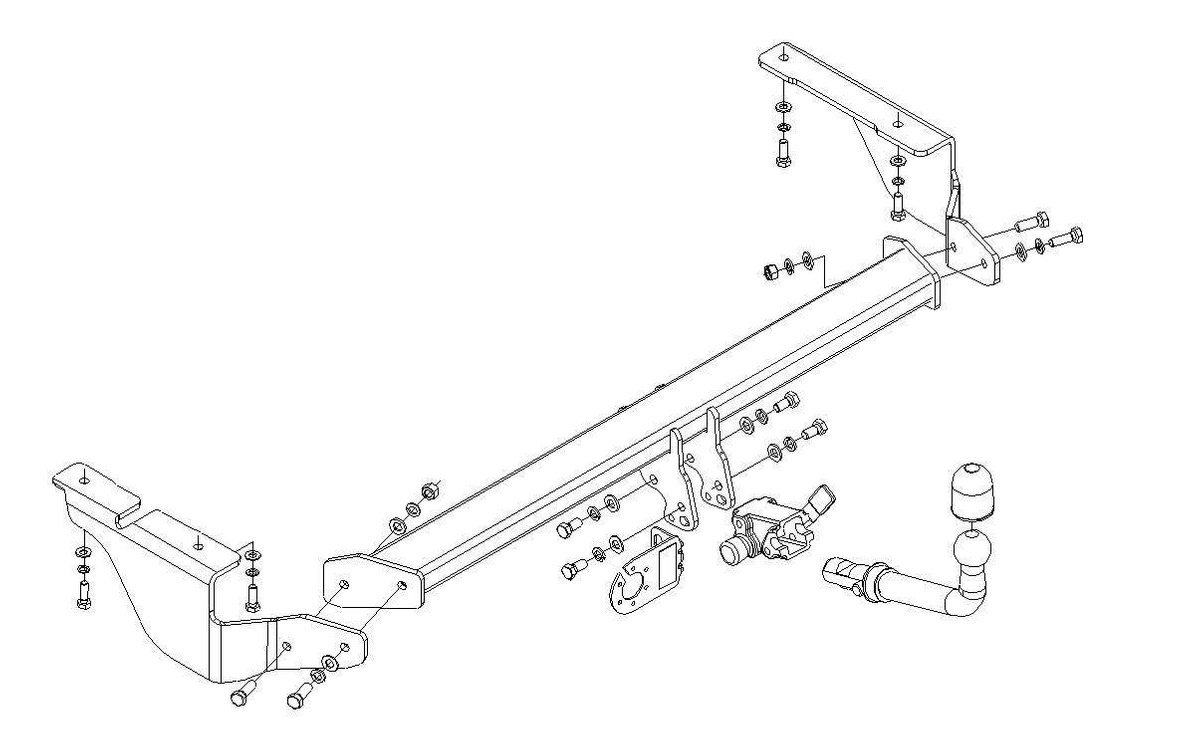 Hak holowniczy Autohak Citroen C5 Kombi 2001-2004