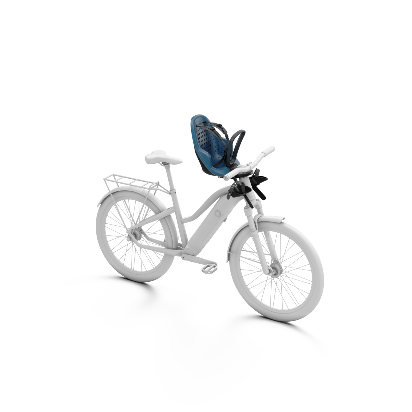 Fotelik rowerowy mocowany z przodu roweru | Thule Yepp 2 Mini- Front Mount | Majolica Blue 12021151