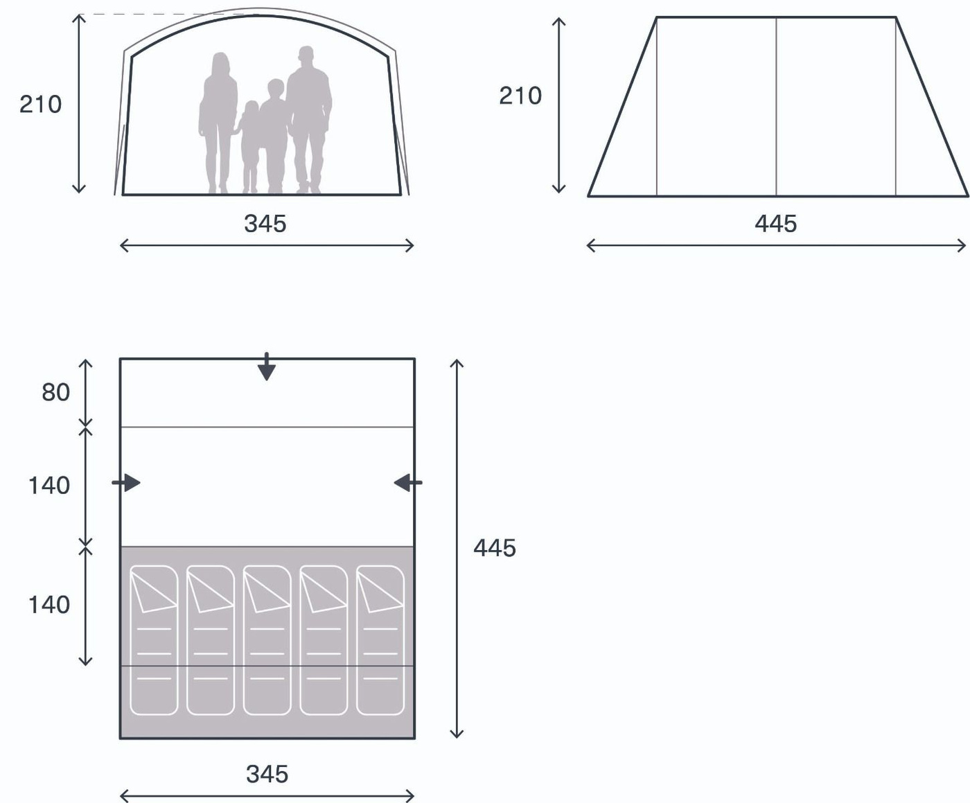 Namiot turystyczny Kampa Sandwood 05 9120002476