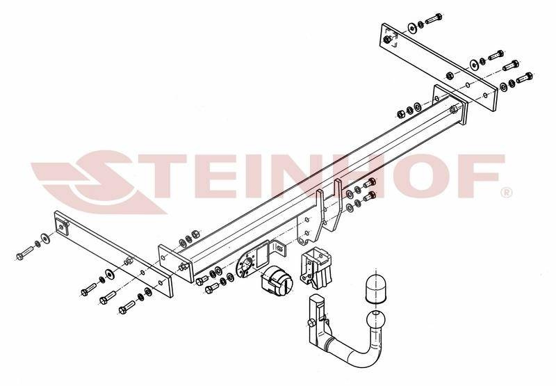 Hak holowniczy Steinhof VW Sharan II 2010-2012