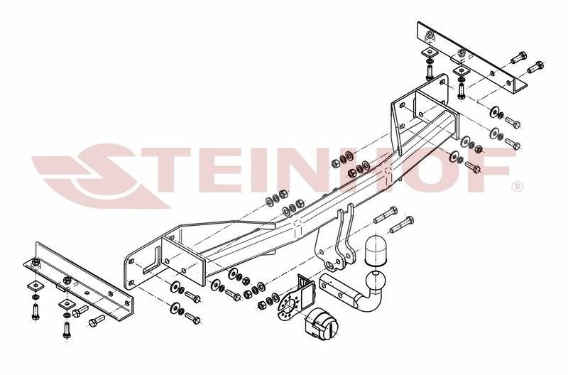 Hak holowniczy Steinhof Opel Meriva B 2010-2017