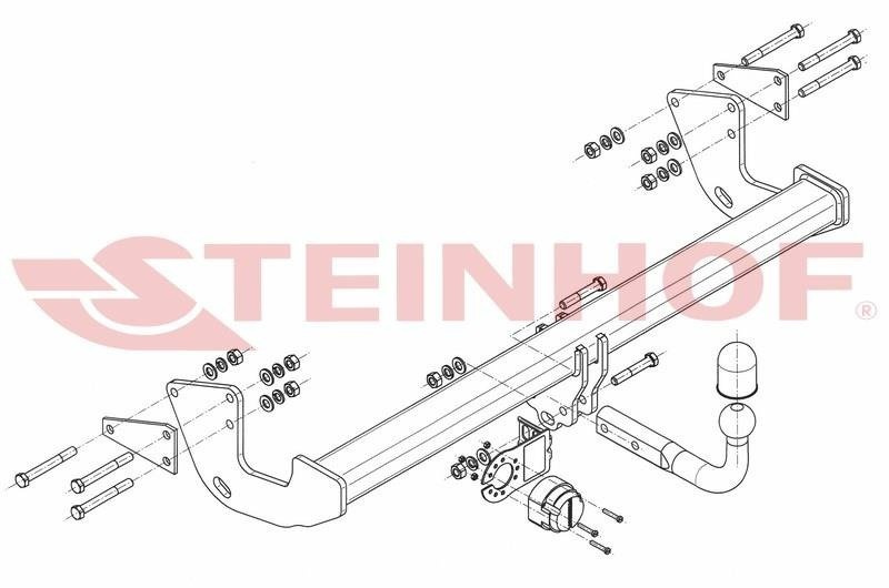 Hak holowniczy Steinhof Mercedes Vito W447 2014-