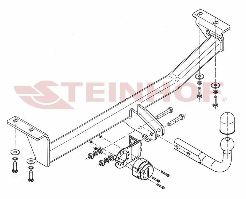 Hak holowniczy Steinhof Toyota Yaris Verso 1999-2005