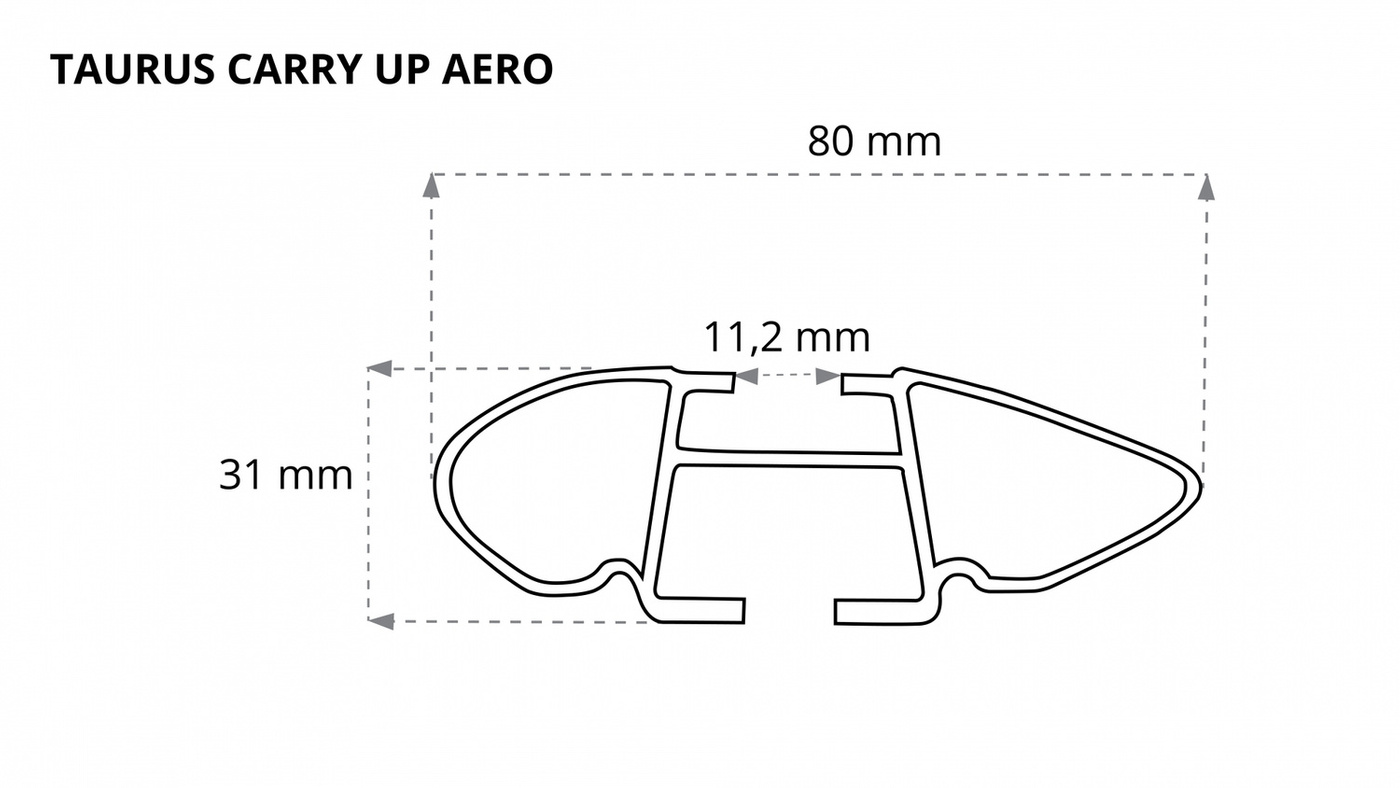 Bagażnik dachowy Taurus Citroen C4 Aircross 12-15