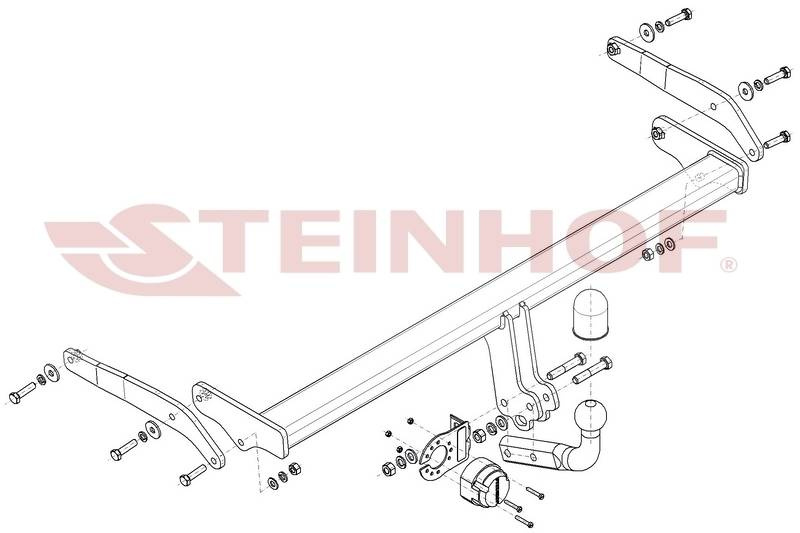 Hak holowniczy Steinhof Audi A3 Sportback 2019-