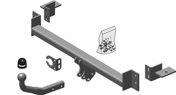 Hak holowniczy Brink 424300